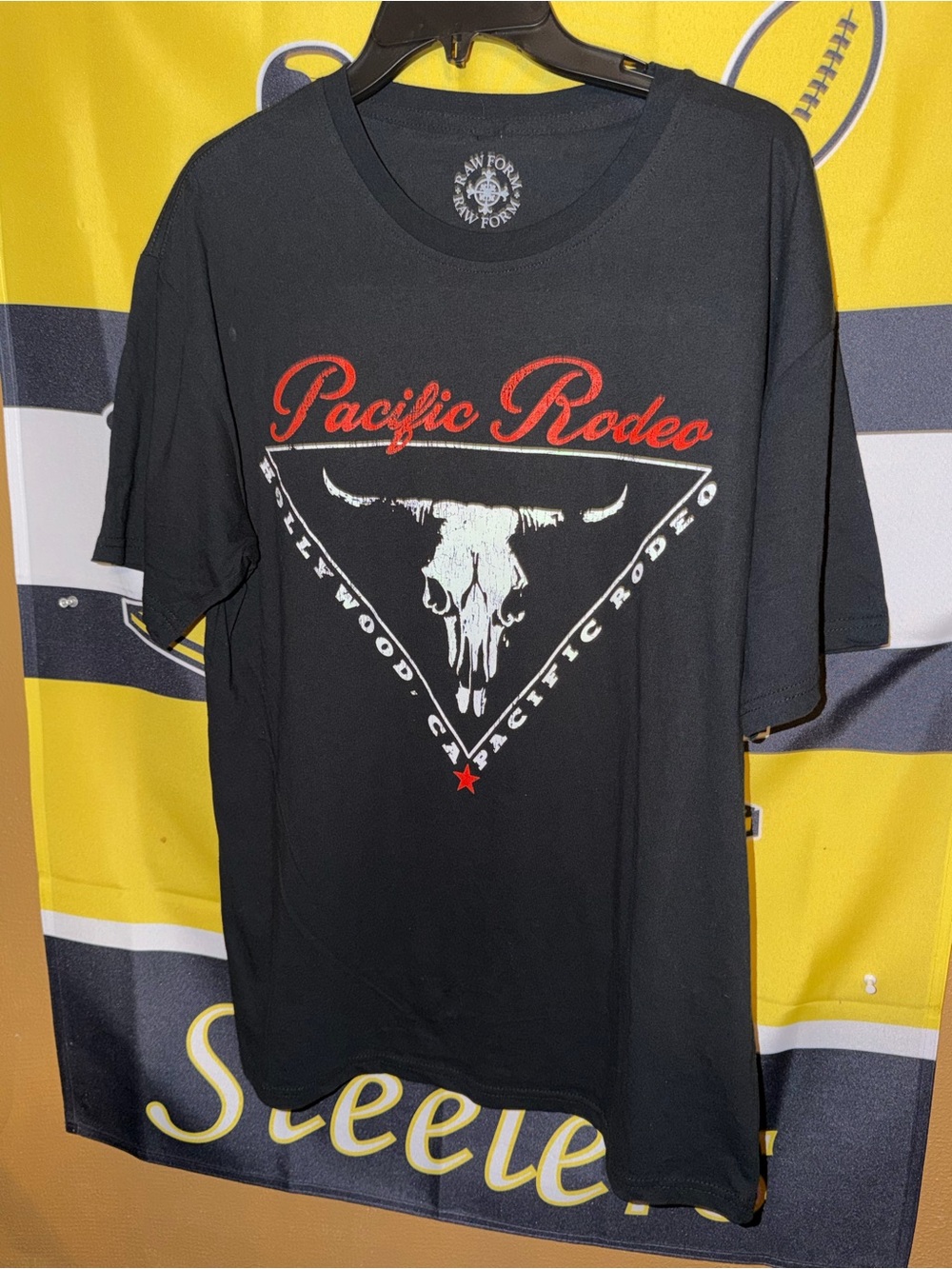 Raw Form Pacific Rodeo Hollywood California Bull Graphic T Shirt Brand New Men’s